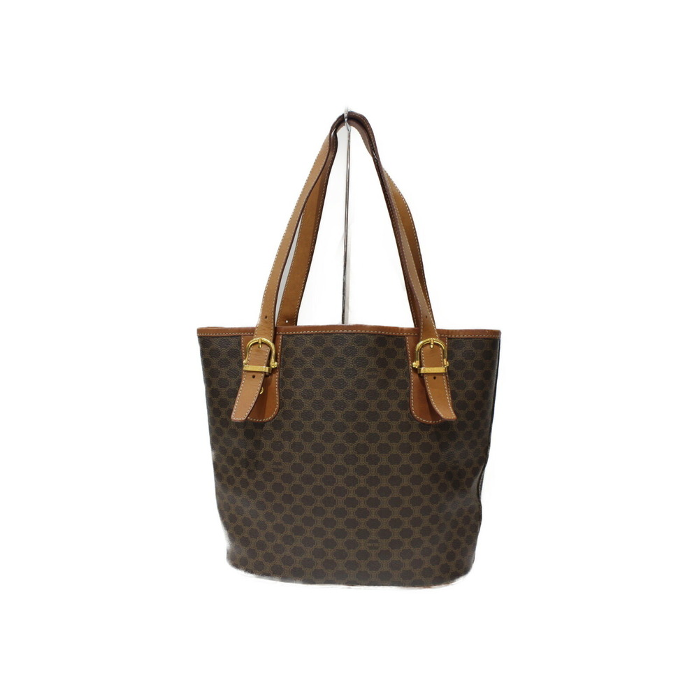 Celine Macadam Leather Tote Bag Brown - Picture 4 of 7